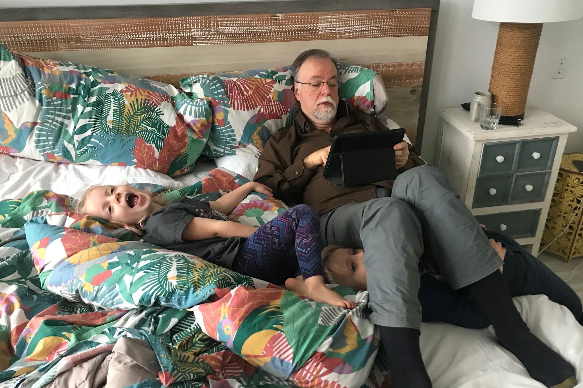 French lesson with papa.