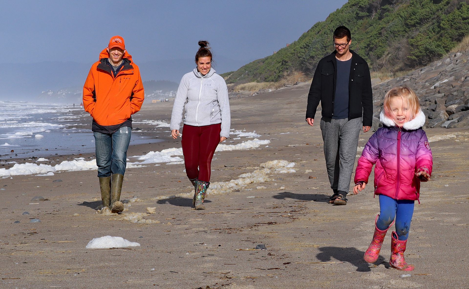 A short beach walk ...