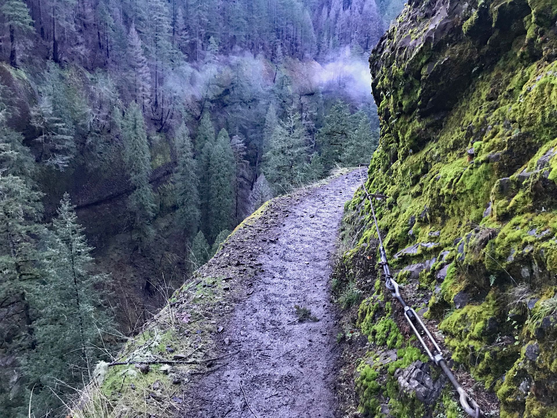 One of the more exciting parts of the trail.