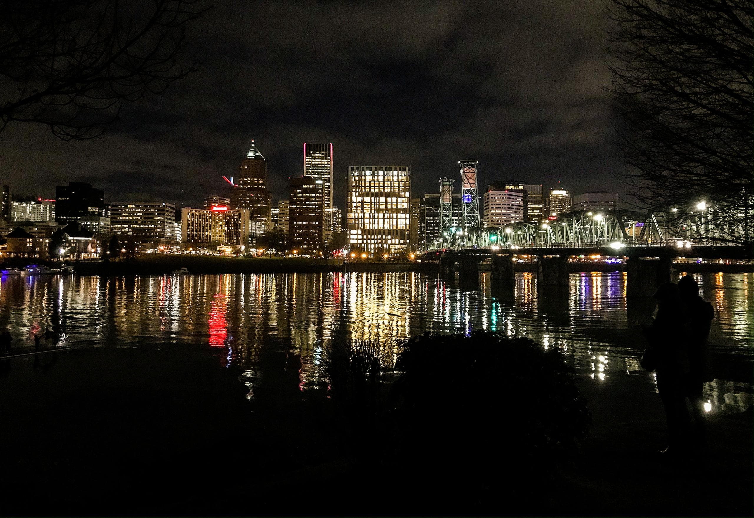 View of Portland from the Eastbank Esplanade.